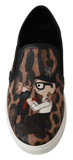 Leder Leopard #dgfamily Loafers Schuhe