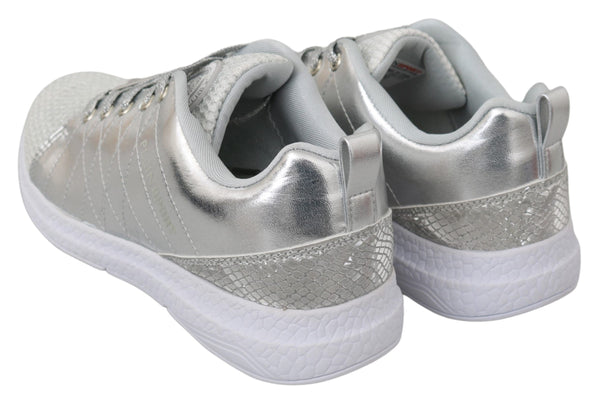 Gisella Silber Polyester Turnschuhe Schuhe