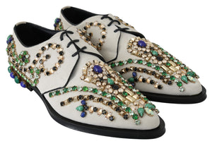Weiße Wildleder Kristall Kleid Broque Schuhe