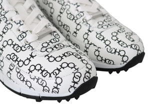 Elegante monochrome Leder-Sneakers