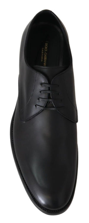 Schwarzes Leder SARTORIA Handgefertigte Schuhe
