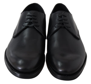 Schwarzes Leder SARTORIA Handgefertigte Schuhe