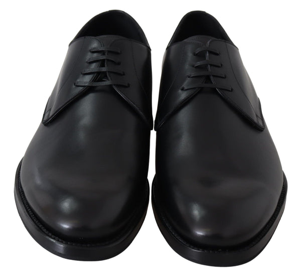 Schwarzes Leder SARTORIA Handgefertigte Schuhe