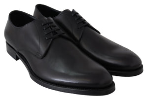 Schwarzes Leder SARTORIA Handgefertigte Schuhe