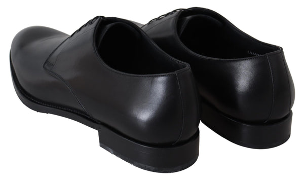 Schwarzes Leder SARTORIA Handgefertigte Schuhe