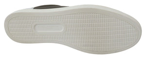 Weiß Grün Leder Low Top Turnschuhe Schuhe