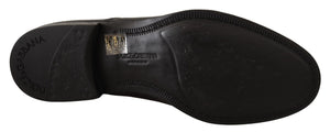 Schwarze Lederschnürschuhe für Herren Formaler Derby
