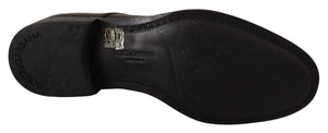 Schwarze Lederschnürschuhe für Herren Formaler Derby