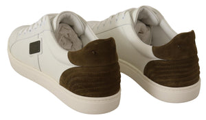 Weiß Wildleder Leder Herren Low Tops Turnschuhe