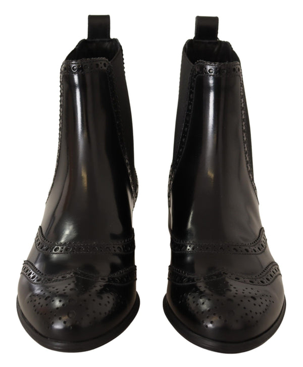 Schwarz Leder Knöchel hohe flache Stiefel Schuhe