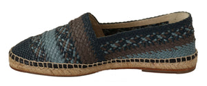 Blau Gray Slip On Buffalo Espadrille Schuhe