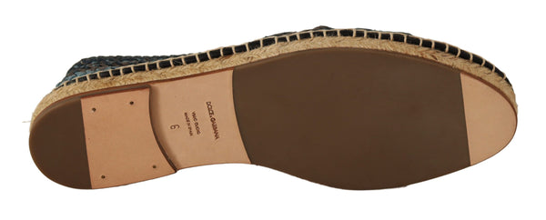 Blau Gray Slip On Buffalo Espadrille Schuhe