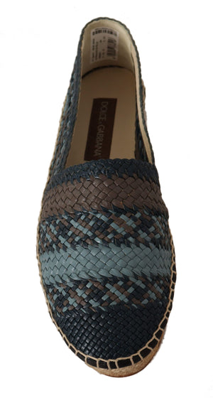 Blau Gray Slip On Buffalo Espadrille Schuhe