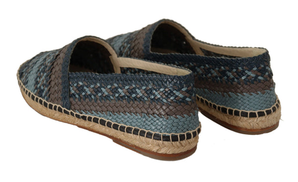 Blau Gray Slip On Buffalo Espadrille Schuhe