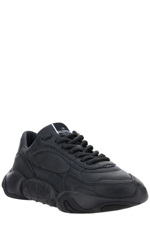 Erhöhte Eleganz Low-Top Leder-Sneakers