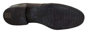 Braune Eidechsenhaut Leder Oxford Dress Schuhe