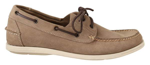 Beige Wildleder Low Top Mocassin Loafers Casual Männer Schuhe