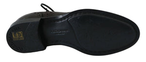 Braune Leder Wingtip Derby Formelle Schuhe