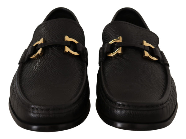 Elegante Loafers aus schwarzem Kalbsleder