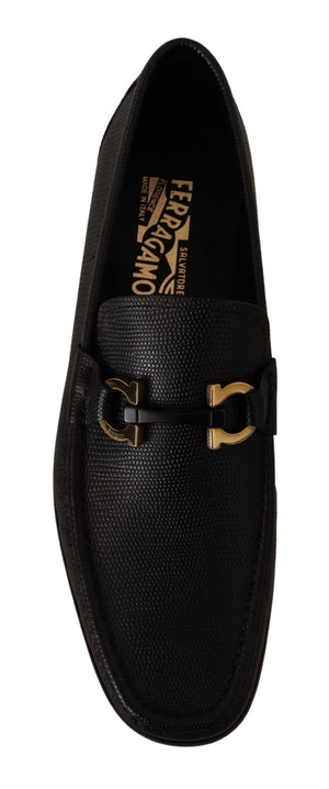 Elegante Loafers aus schwarzem Kalbsleder