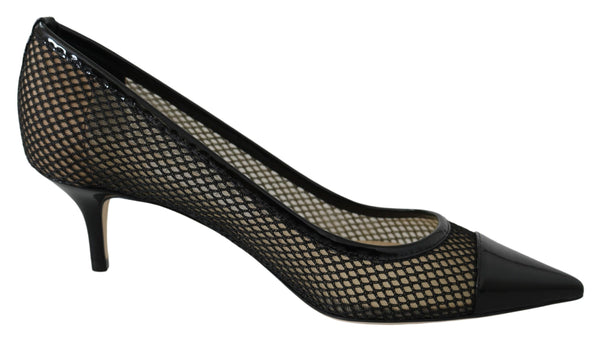 Schicke spitze Pumps aus Lackmaschee
