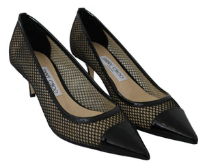 Schicke spitze Pumps aus Lackmaschee