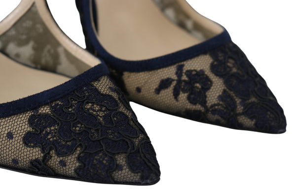 Marineblaue Lancer Leder Pumps Eleganz entfesselt