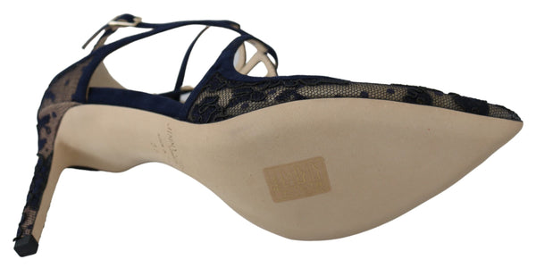 Marineblaue Lancer Leder Pumps Eleganz entfesselt