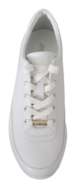 Elegante weiße Leder-Sneakers