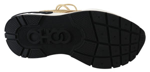 Golden Glamour Mesh Leder Turnschuhe