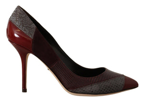 Multicolor Exotische Leder Absätze Pumps Schuhe