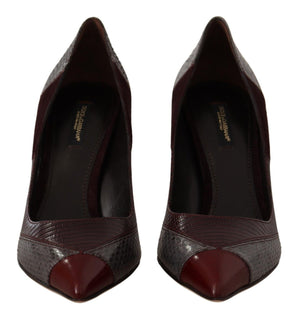 Multicolor Exotische Leder Absätze Pumps Schuhe