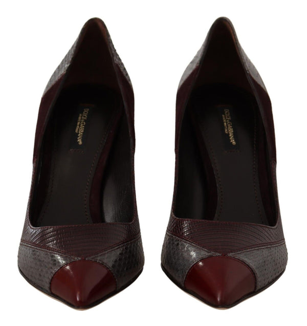Multicolor Exotische Leder Absätze Pumps Schuhe