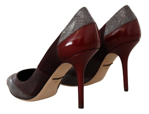 Multicolor Exotische Leder Absätze Pumps Schuhe