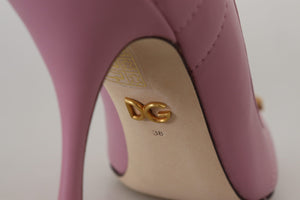 Rosa Leder Herz DEVOTION Heels Pumps Schuhe