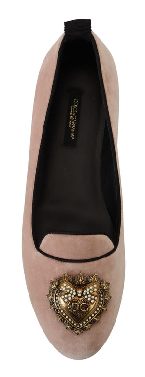 Rosa Samt Slip Ons Loafers Flats Schuhe