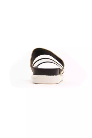 Goldene Polyethylen-Sandalen für Damen