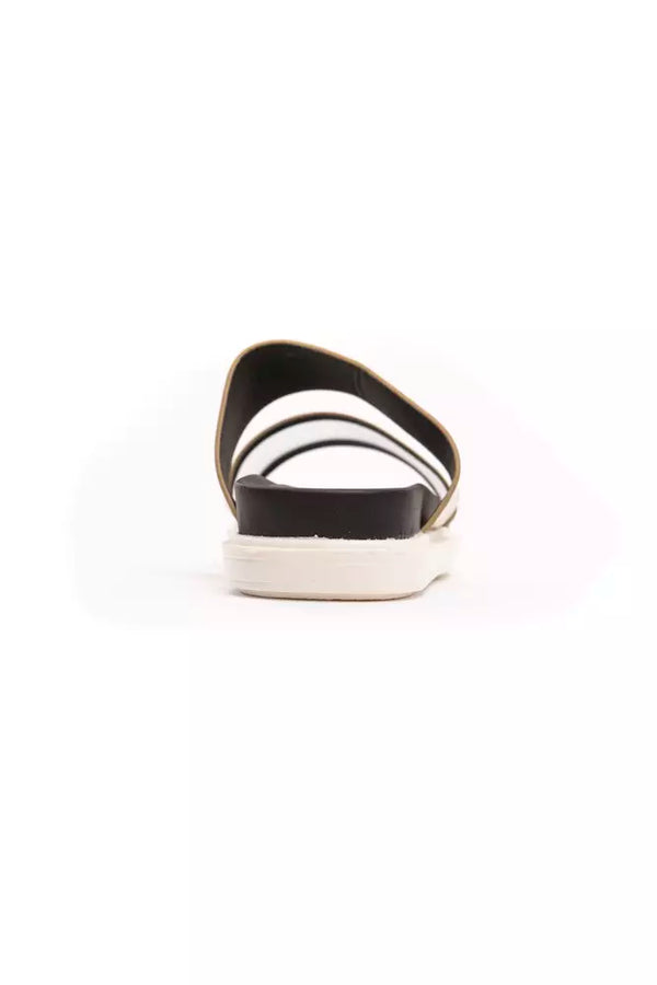 Goldene Polyethylen-Sandalen für Damen
