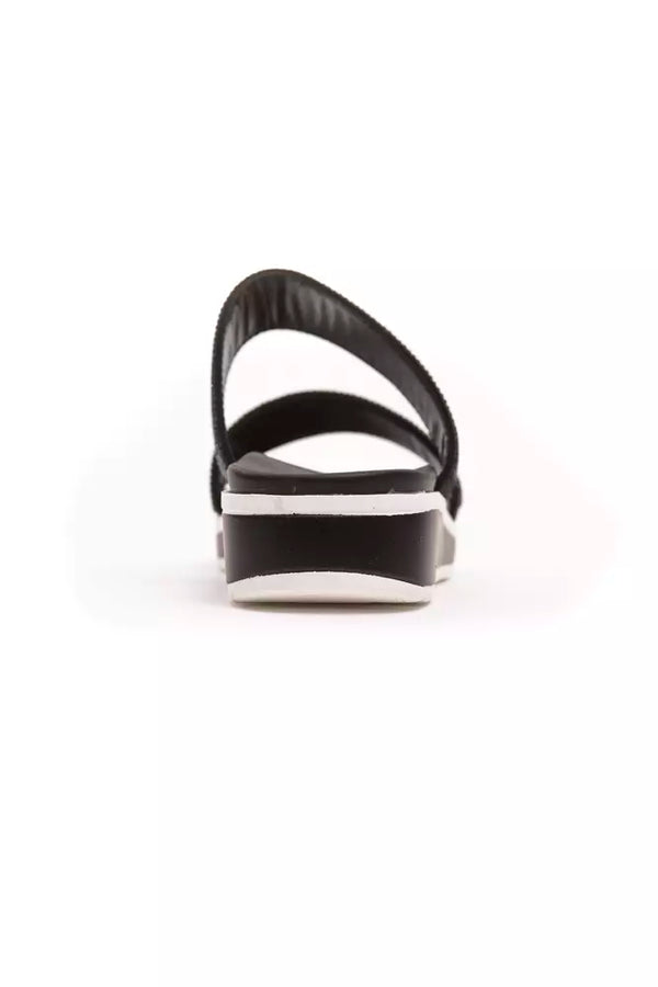 Schicke Strass-Doppelriemchen-Sandalen