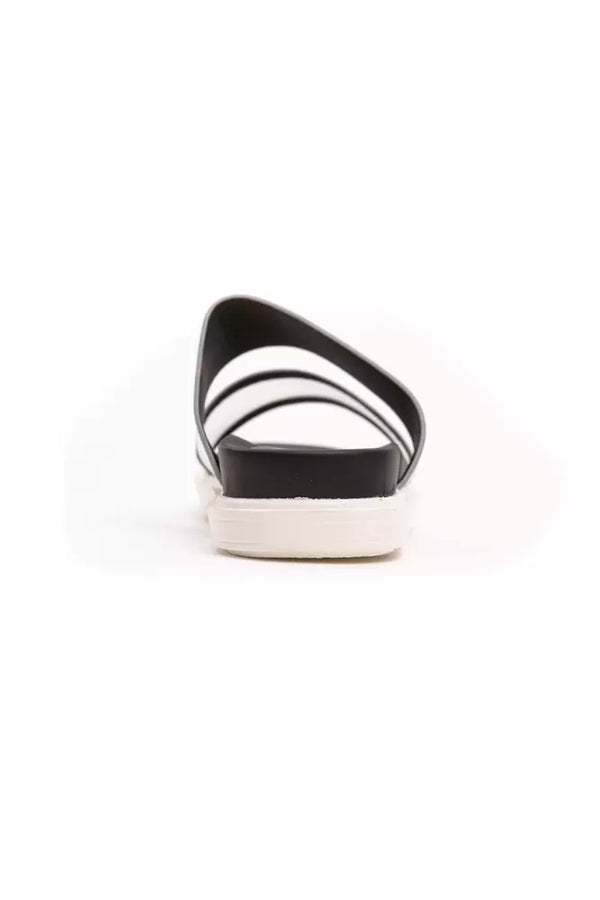Silberne Polyethylen-Sandalette für Damen
