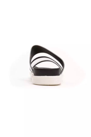 Silberne Polyethylen Damen Sandale