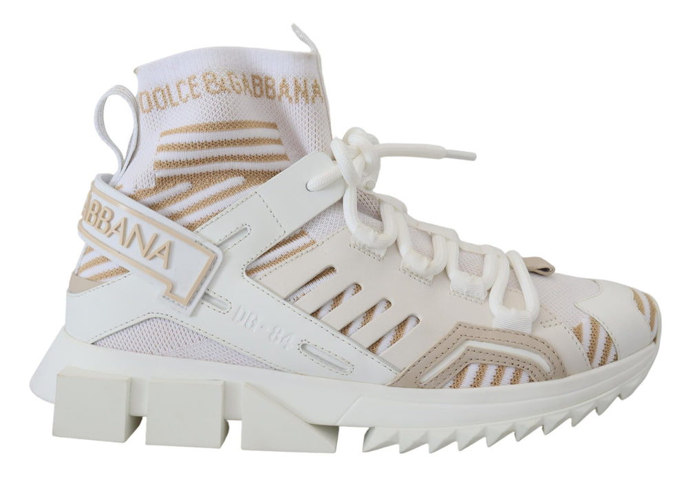 Weiß Beige Sorrento Turnschuhe Schuhe