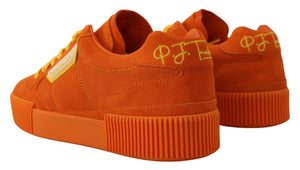 Orange Leder P.j. Tucker Turnschuhe Schuhe