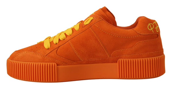 Orange Leder P.j. Tucker Turnschuhe Schuhe