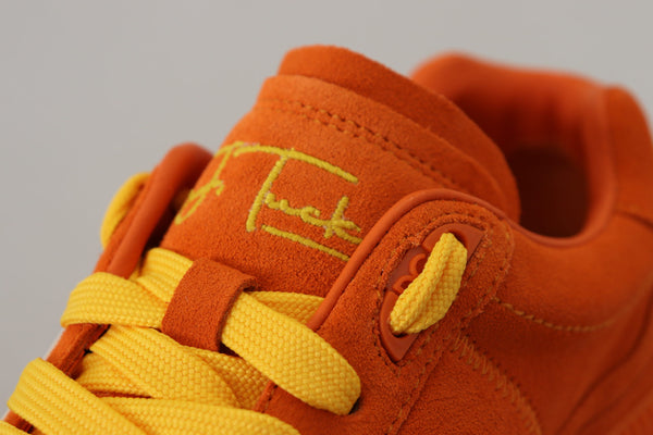 Orange Leder P.j. Tucker Turnschuhe Schuhe