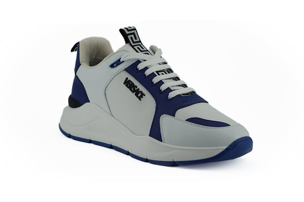 Elegante Leder-Sneakers in Blau und Weiß