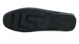 Elegante marineblaue Loafers aus Kalbsleder