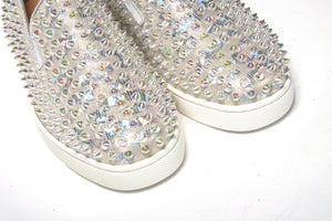 Weißer Ab/Clear Ab Roller Boot Frau flache Sneaker