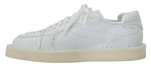Weiß Leder Low Top Oxford Turnschuhe Freizeitschuhe