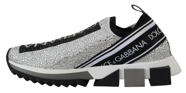Silber Strass Sorrento Turnschuhe Schuhe